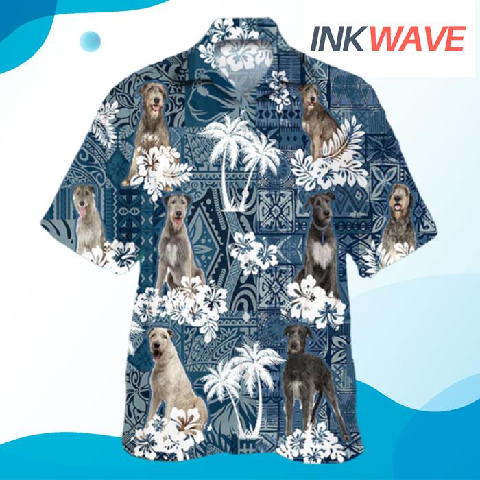 Irish Wolfhound Hawaiian Shirt
