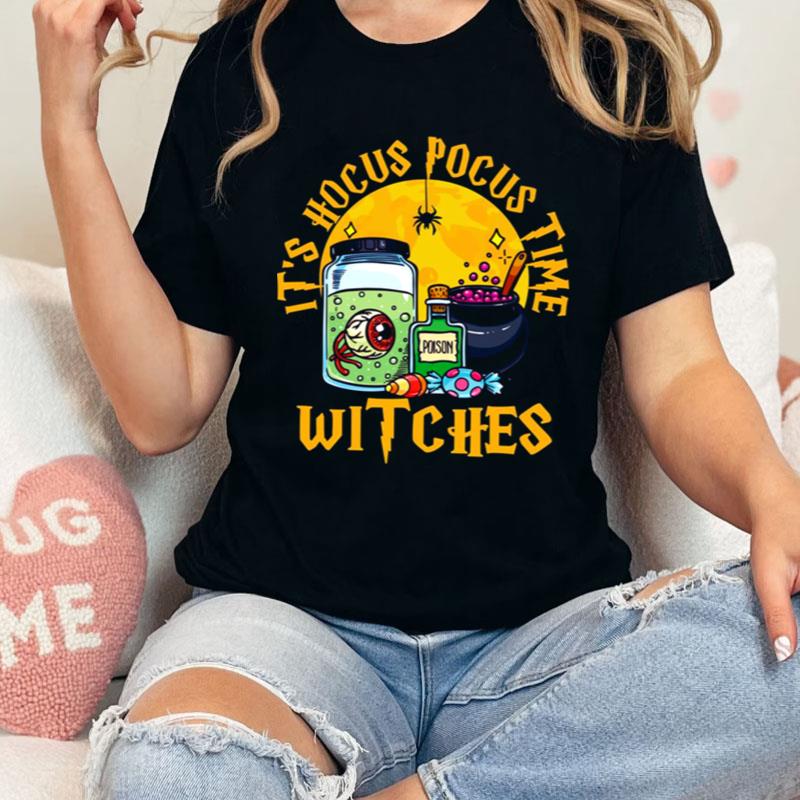 Its Hocus Pocus Time Witches Halloween Witch Costume Shirts