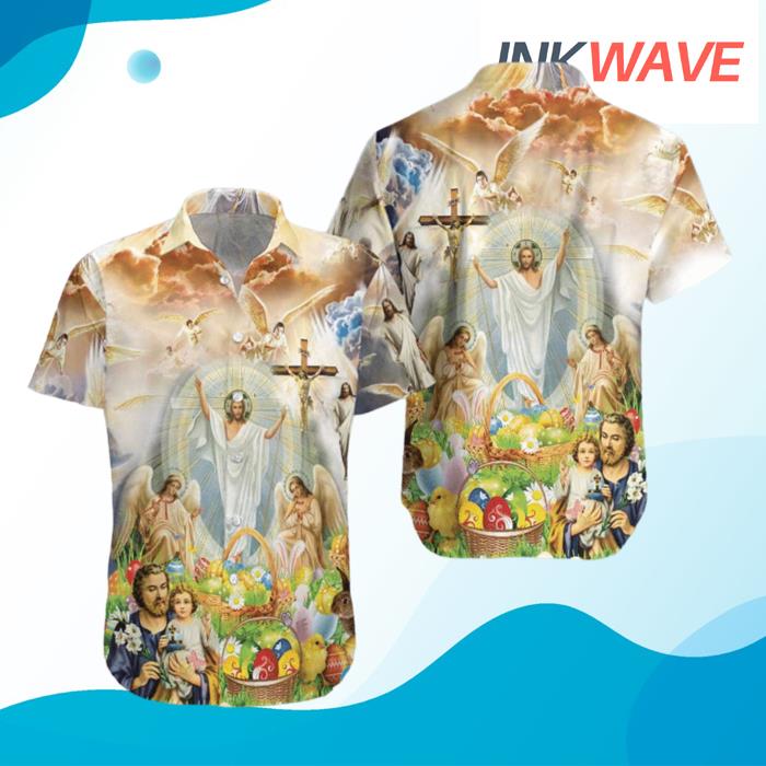 Jesus Happy EasterAloha Hawaiian Shirt