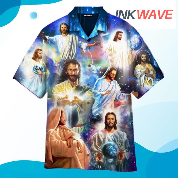 Jesus Love Earth Peaceful Hawaiian Shirt