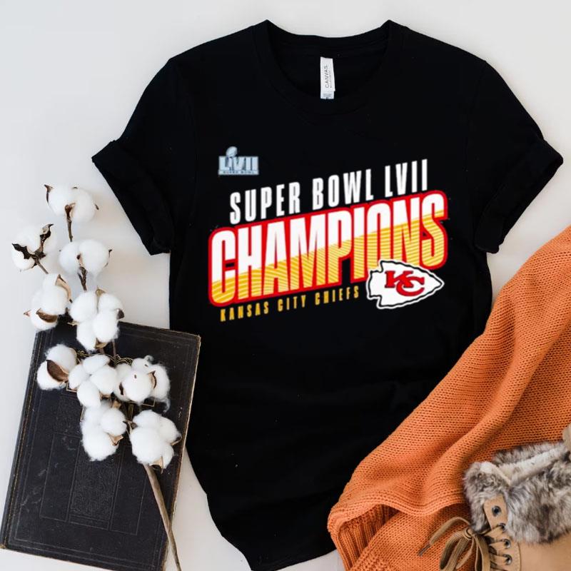 Kansas City Chiefs Fanatics Branded Super Bowl Lvii Champions Victory Formation Shirts