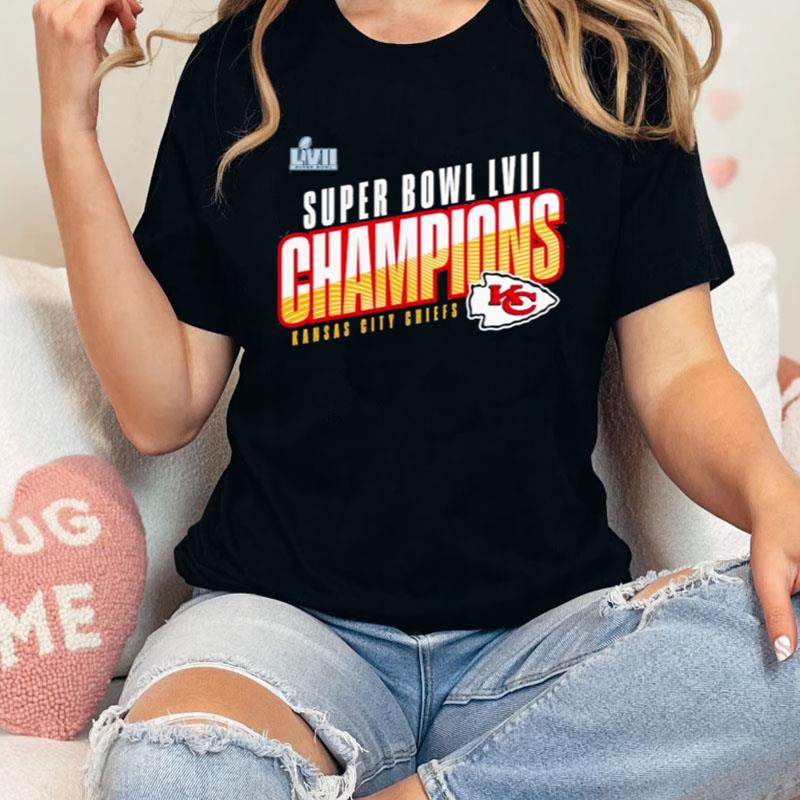 Kansas City Chiefs Fanatics Branded Super Bowl Lvii Champions Victory Formation Shirts
