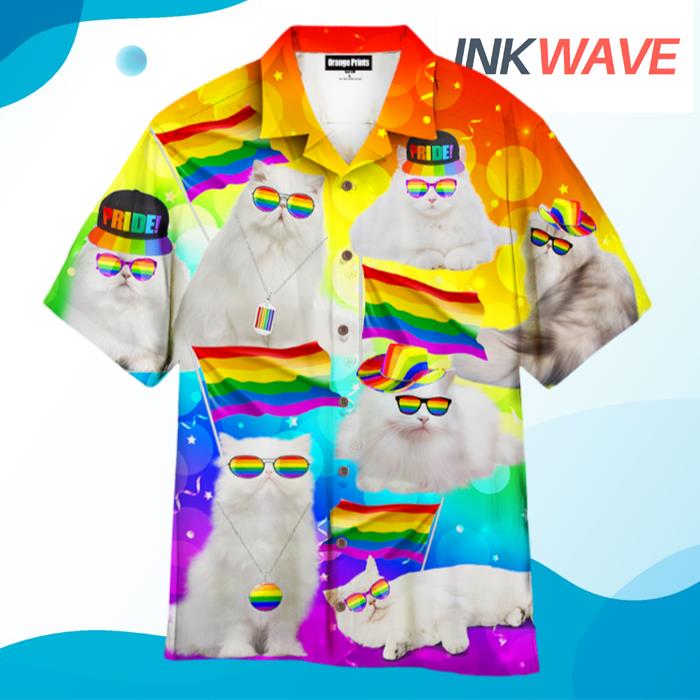 LGBT Happy Cats Pride Month Hawaiian Shirt