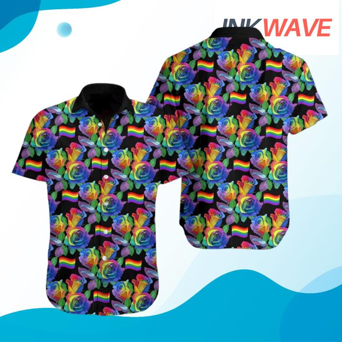 LGBT Pride Rainbow Sunflower Hawaiian Shirt