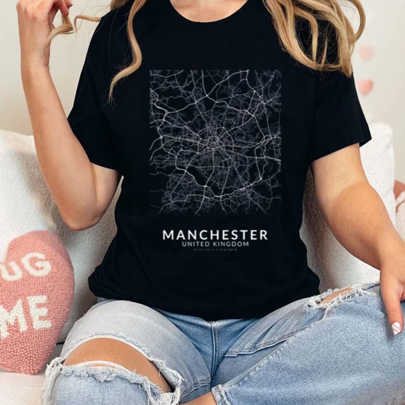 Manchester City Map United Kingdom Uk Shirts