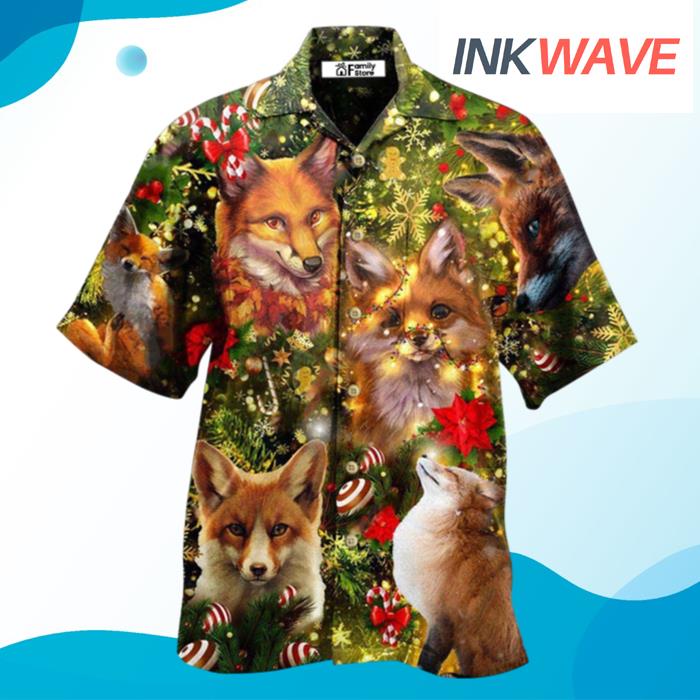 Merry Christmas Foxmask Hawaiian Shirt