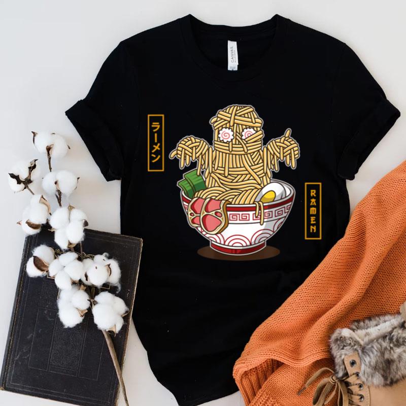 Monster Ramen Halloween Costume Famous Japanese Noodle Funny Shirts