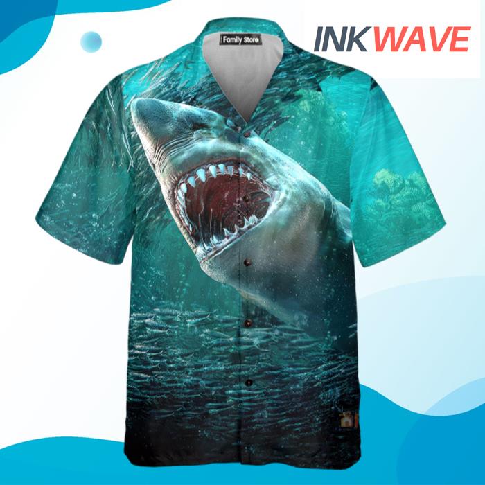 Ocean Shark Hawaiian Shirt