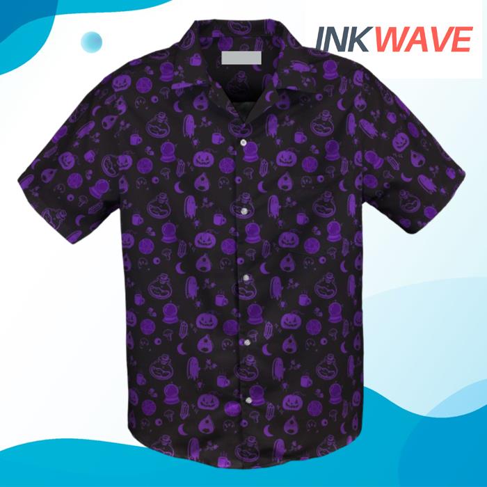 Spooky Halloween Purple And Kid Hawaiian Shirt