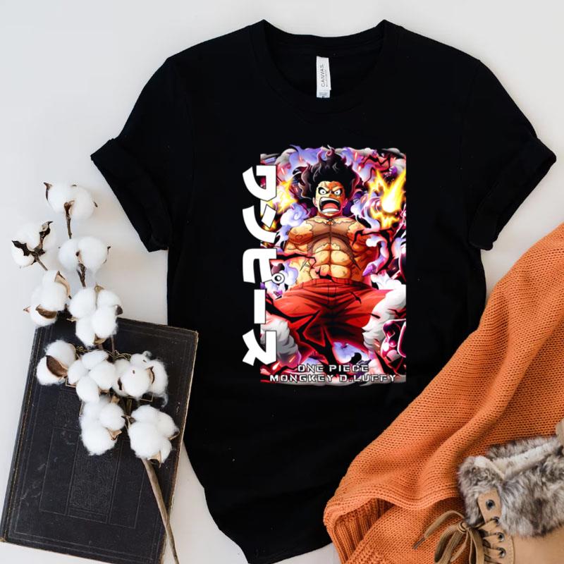 Strong Monkey D Luffy One Piece Japanese Shirts