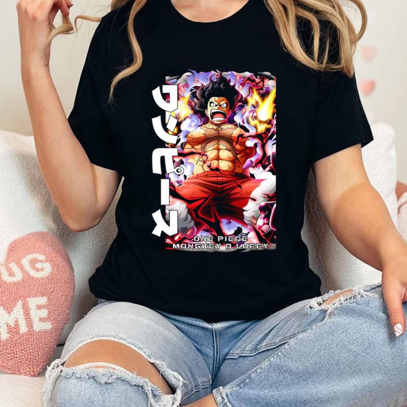 Strong Monkey D Luffy One Piece Japanese Shirts