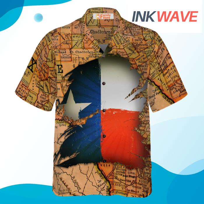 Texas Map Vintage Texas Unique Texas For Texas Lovers Hawaiian Shirt