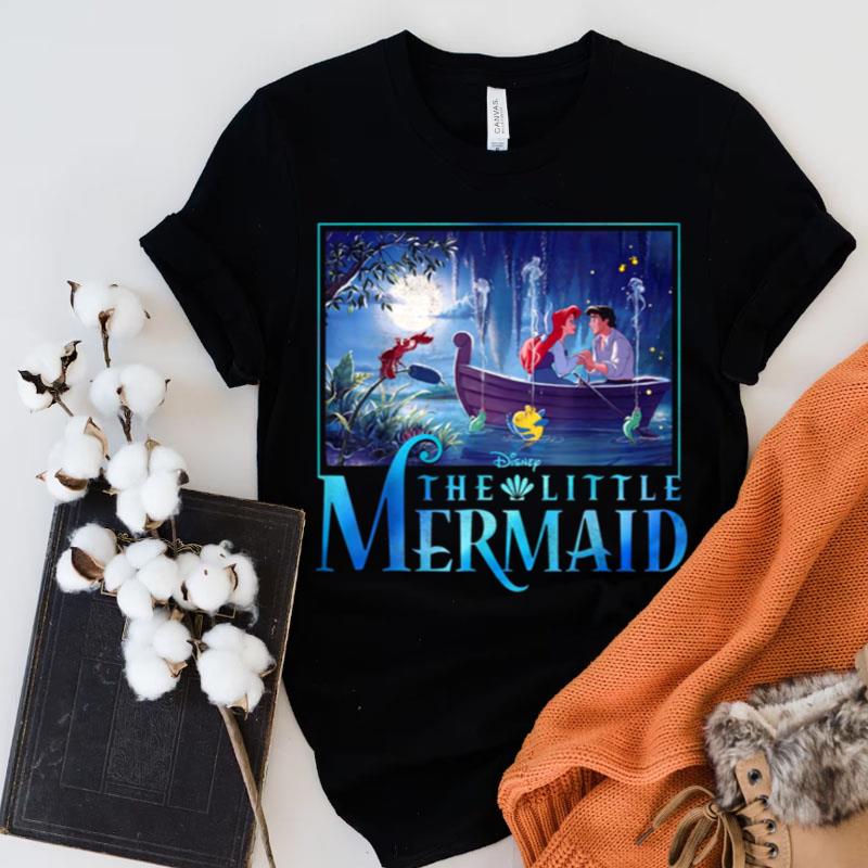 The Little Mermaid Ariel And Eric Grotto Portrait Shirts
