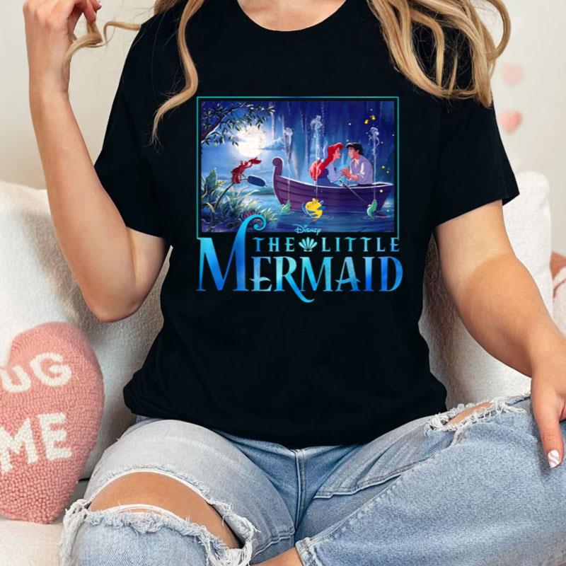 The Little Mermaid Ariel And Eric Grotto Portrait Shirts