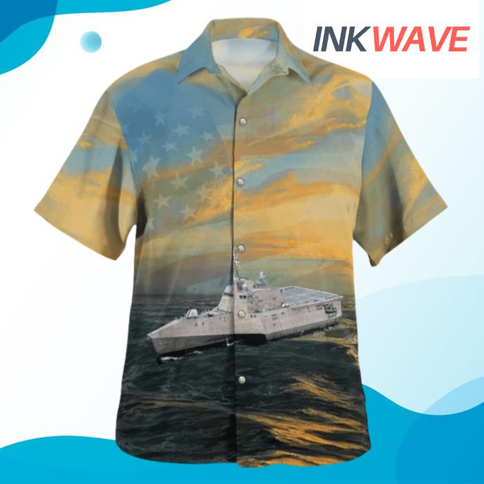 Us Navy Uss Coronado 4Th Of July Hawaiian Shirt
