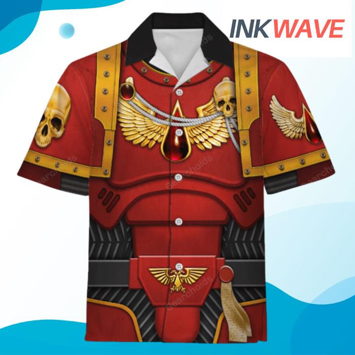 Warhammer Blood Angels Captain Hawaiian Shirt