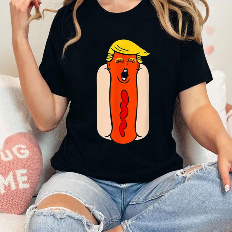 Weiner Hot Dog Head Biden Costume Shirts