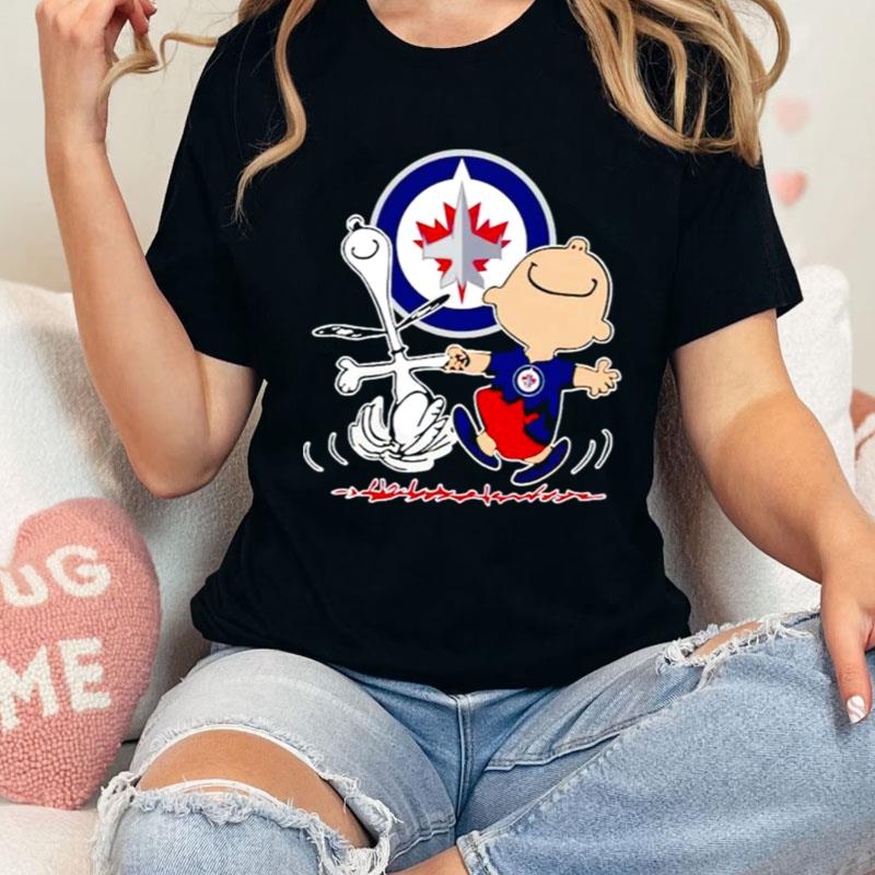 Winnipeg Jets Snoopy And Charlie Brown Dancing Shirts